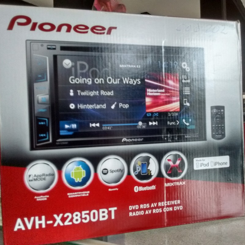 Radio Pioneer Pantalla Avhx2850Bt Bluetooth, Usb, Cd, Dvd